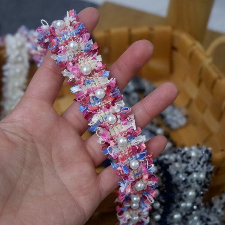 Beading Color Lace Trim Fabrics BT0018-Lace Fabric Shop
