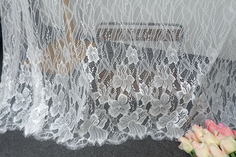 Floral Guipure Lace Width 150 cm GL0045-Lace Fabric Shop
