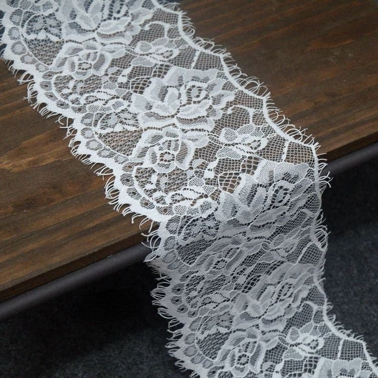 Rose Chantilly Lace Trim Width 13 cm LT0002-Lace Fabric Shop