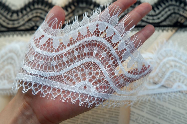 3D Lace Trim Fabric Width 10-21 cm LT0207-Lace Fabric Shop