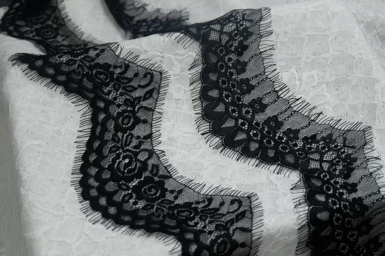 Lace Trim Fabrics Width 8-9 cm LT0086-Lace Fabric Shop