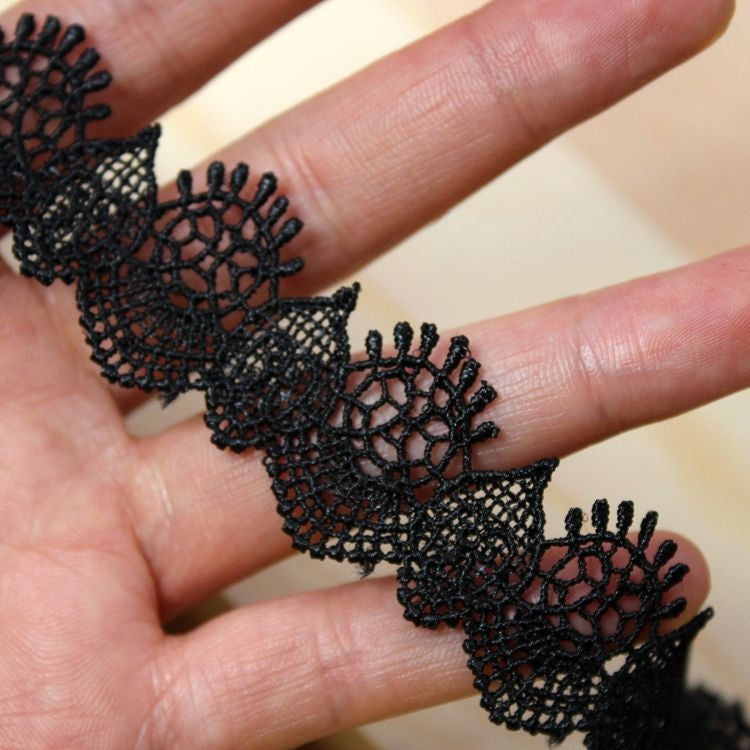 Narrow Polyester Lace Trim Fabrics LT0192-Lace Fabric Shop