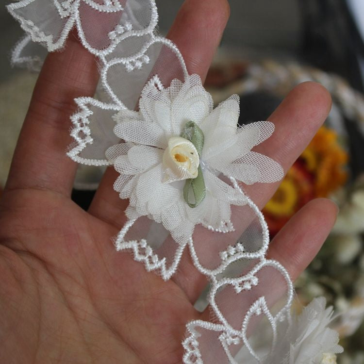 Beaded Embroidery Lace Trim Butterfly BT0069-Lace Fabric Shop