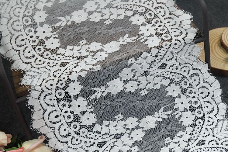 Shawl Wedding Lace Trim Width 31-33 cm LT0287-Lace Fabric Shop
