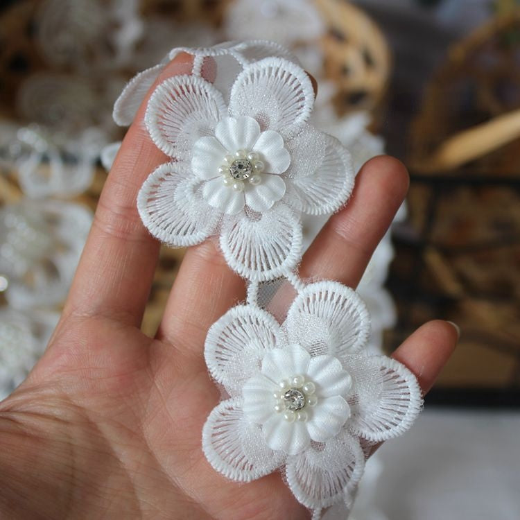 Beaded Embroidery Trim Sewing Material BT0070-Lace Fabric Shop