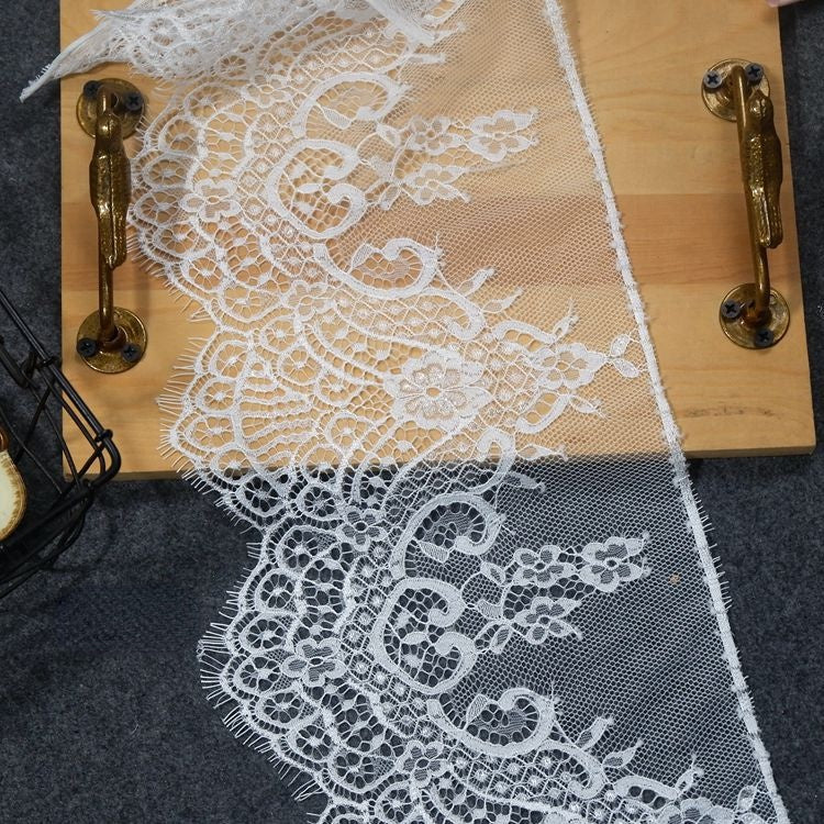 Eyelash Lace Trim Width 20-22 cm LT0056-Lace Fabric Shop