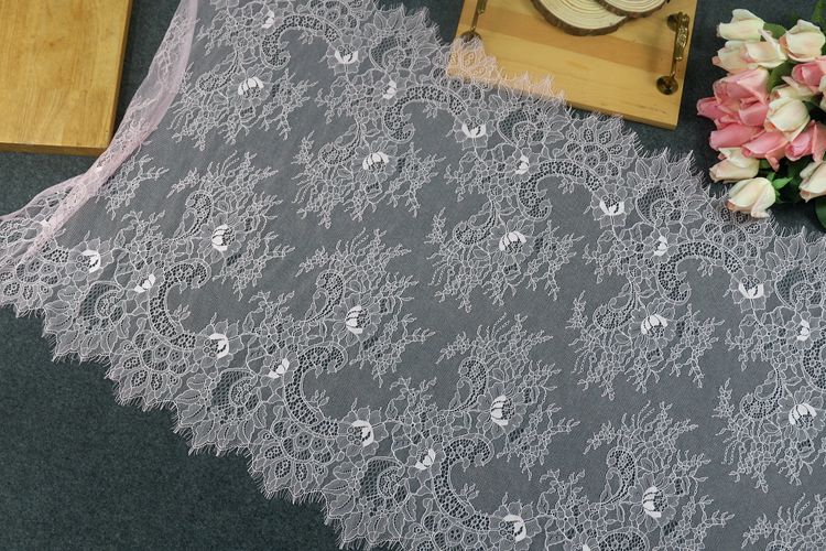 Thin Chantilly Color Lace Width 65 cm CL0015-Lace Fabric Shop