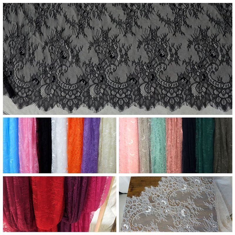 Chantilly Color Lace Width 150 cm CL0012-Lace Fabric Shop