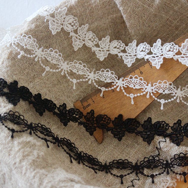 Narrow Hollow Lace Trim Width 2 cm LT0359-Lace Fabric Shop