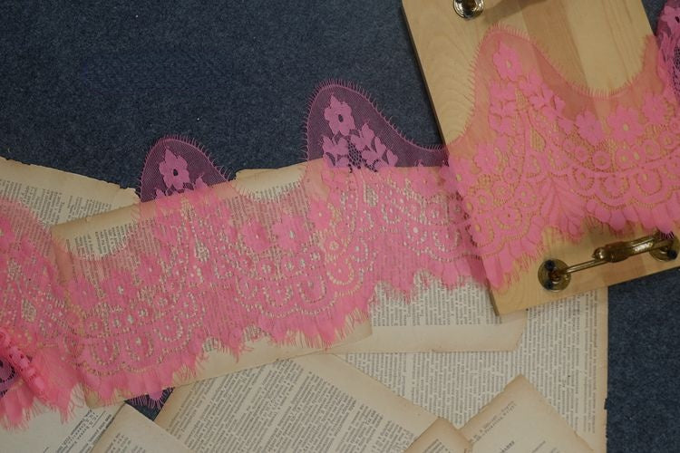 Eyelash Color Lace Trim Width 18-22 cm CL0022-Lace Fabric Shop