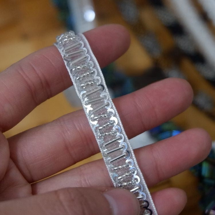 Pearl Beaded Lace Trimming BT0008-Lace Fabric Shop