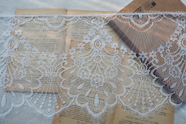 Vintage Eyelash Lace Trim Width 25 cm LT0204-Lace Fabric Shop