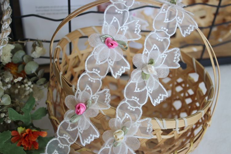 Beaded Embroidery Lace Trim Butterfly BT0069-Lace Fabric Shop