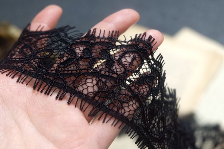 3D Chantilly Lace Trim Width 6-8 cm LT0273-Lace Fabric Shop