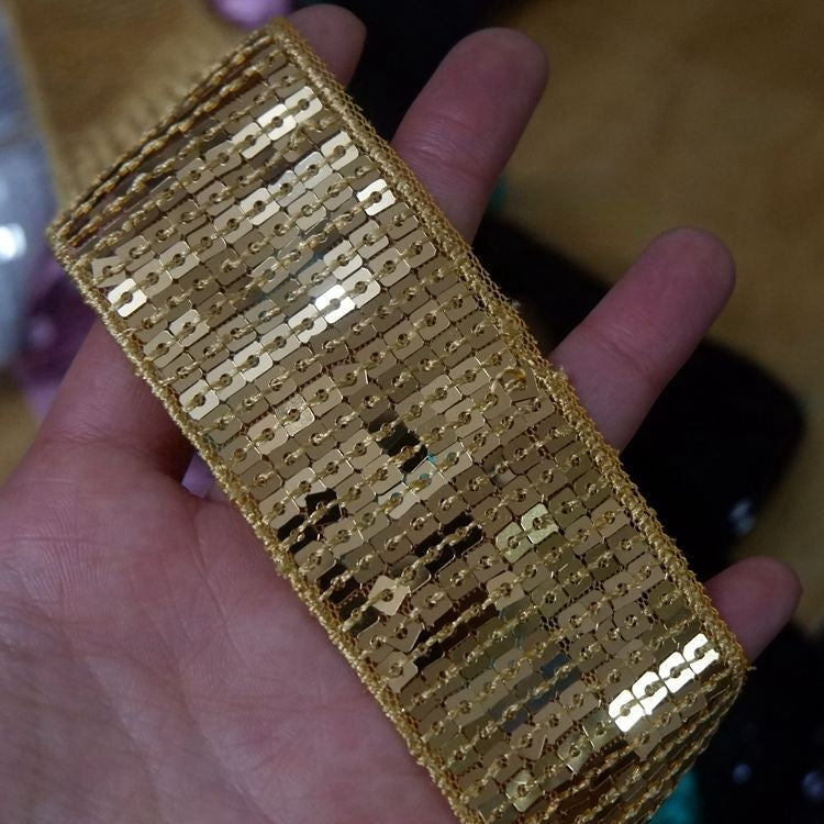 Beaded Sequins Color Lace Trims BT0043-Lace Fabric Shop