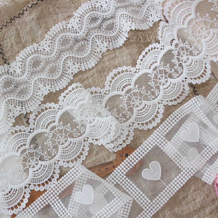 Dress Hem Tulle Lace Trims Width 8-10 cm TF0066-Lace Fabric Shop