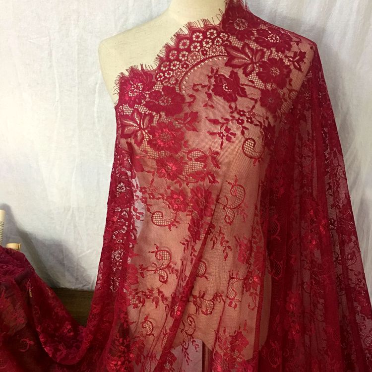 Chantilly Color Lace Width 150 cm CL0057-Lace Fabric Shop