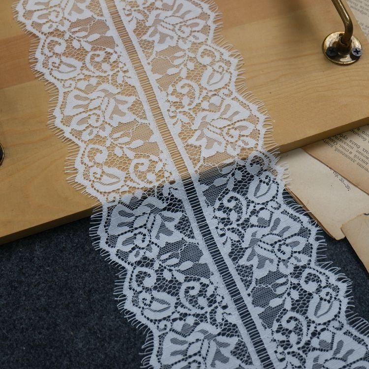 Chantilly Lace Trim Width 7-14 cm LT0095-Lace Fabric Shop