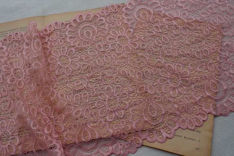 Stretch Color Lace Trim Width 21 cm CL0023-Lace Fabric Shop