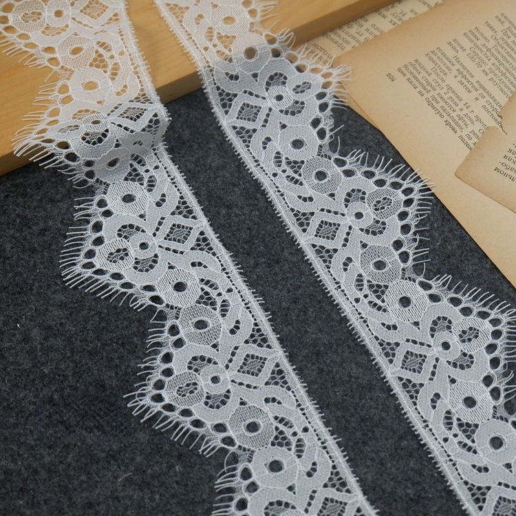 Lace Trim Hair Decoration Width 6-8 cm LT0283-Lace Fabric Shop
