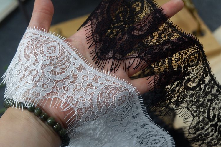 Lace Trim Wrist Cuff Fabric Width 6-8 cm LT0278-Lace Fabric Shop