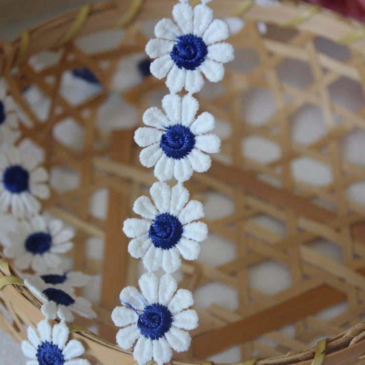 Color Floral Lace Trim Width 2.5 cm CL0028-Lace Fabric Shop