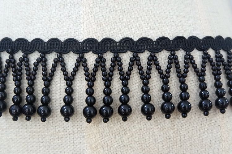 Tassel Beaded Lace Trimming BT0025-Lace Fabric Shop