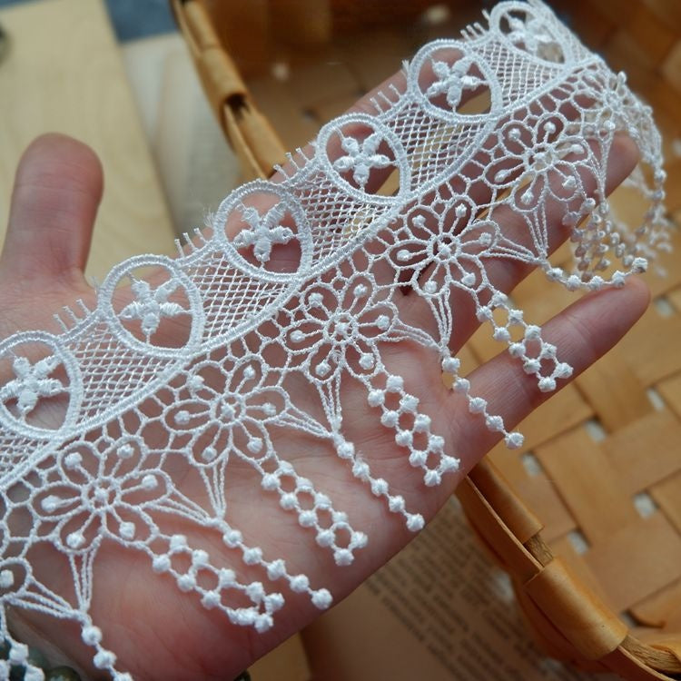 Tassel Sewing Lace Trim Material Fabric LT0252-Lace Fabric Shop