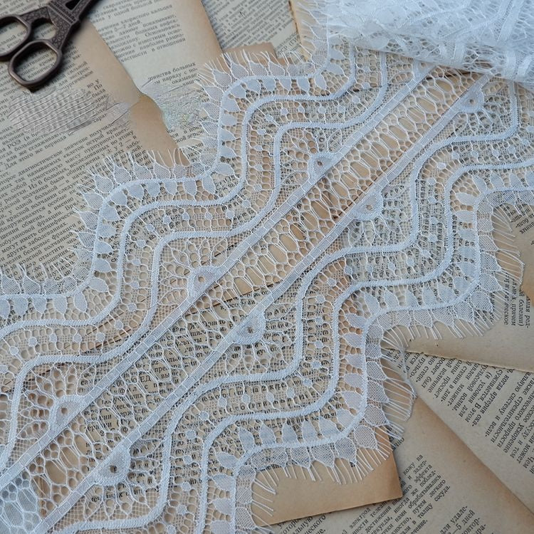 3D Lace Trim Fabric Width 10-21 cm LT0207-Lace Fabric Shop