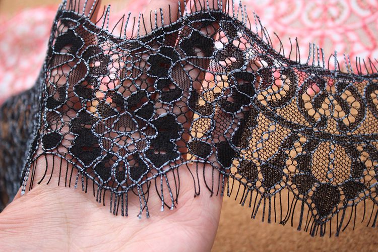 Double Color Lace Trim Width 8 cm CL0042-Lace Fabric Shop