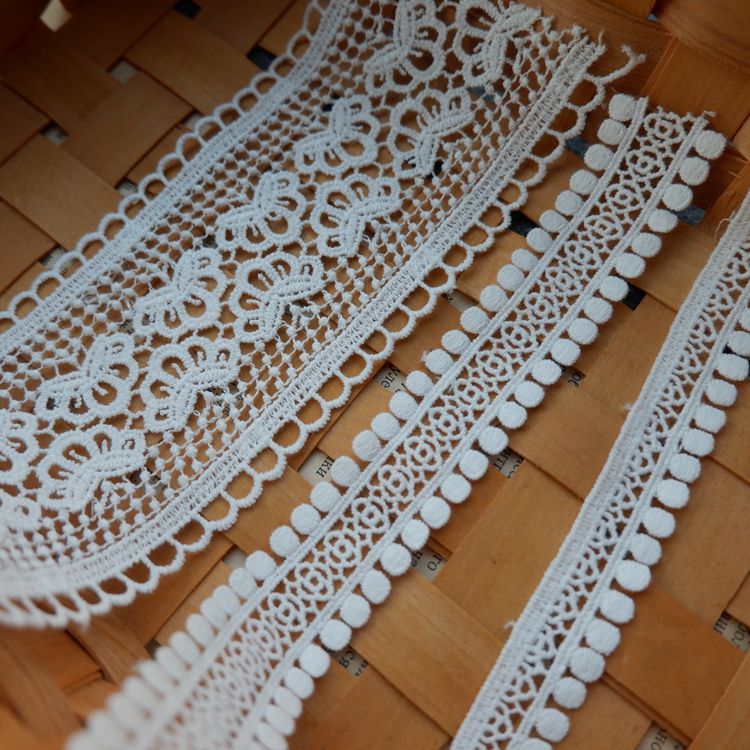 Guipure Cloth Cuff Lace Trim Material LT0231-Lace Fabric Shop