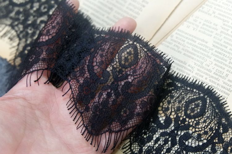 Lace Trim Wrist Cuff Fabric Width 6-8 cm LT0278-Lace Fabric Shop