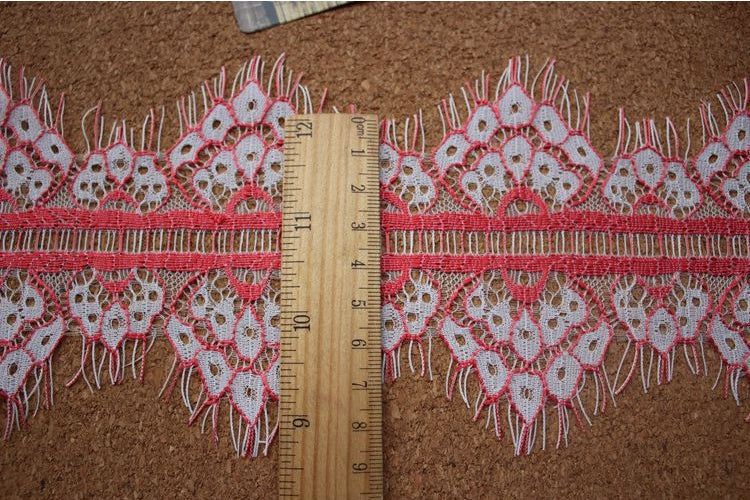 Double Color Lace Trim Width 10 cm CL0041-Lace Fabric Shop