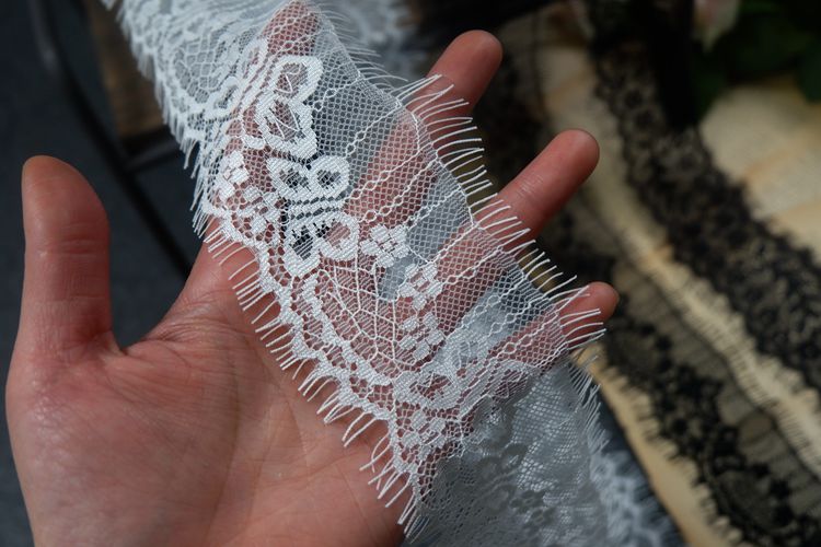 Eyelash Lace Trim Width 7 cm LT0061-Lace Fabric Shop