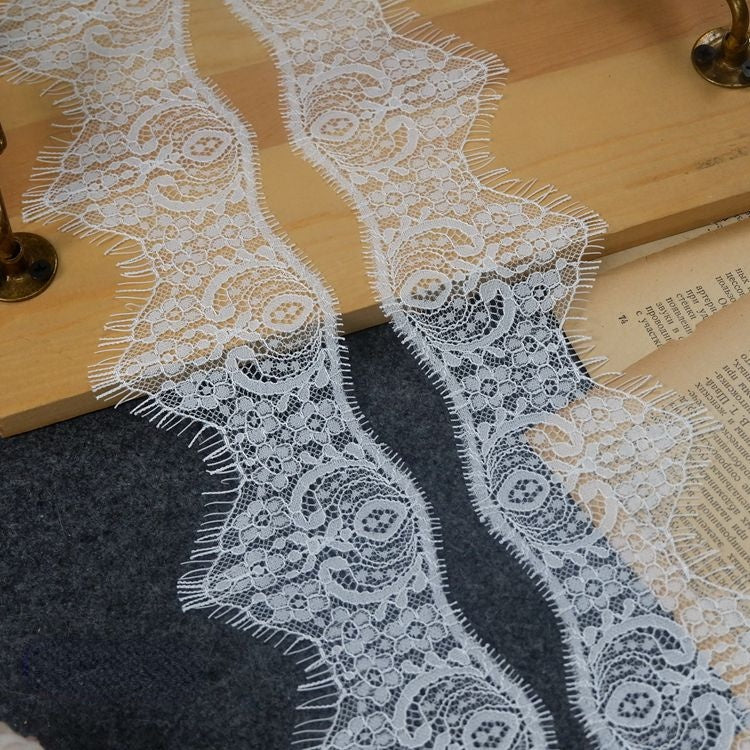 Lace Trim Wrist Cuff Fabric Width 6-8 cm LT0278-Lace Fabric Shop