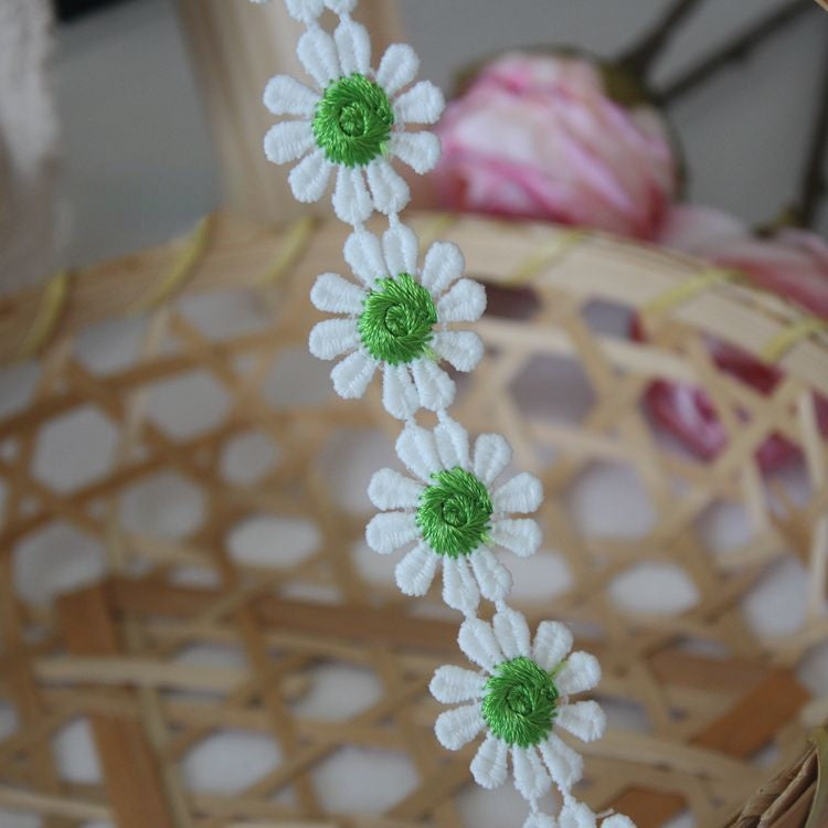 Color Floral Lace Trim Width 2.5 cm CL0028-Lace Fabric Shop