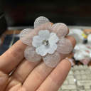 H#White 4.3cm 1 Flower