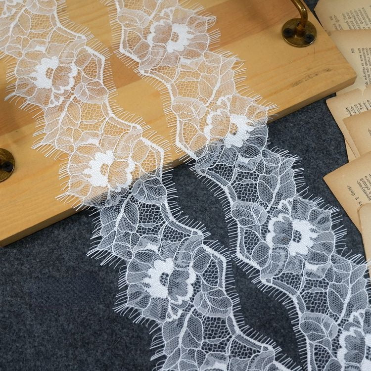 France Lace Trim Fabric Material Width 8 cm LT0282-Lace Fabric Shop
