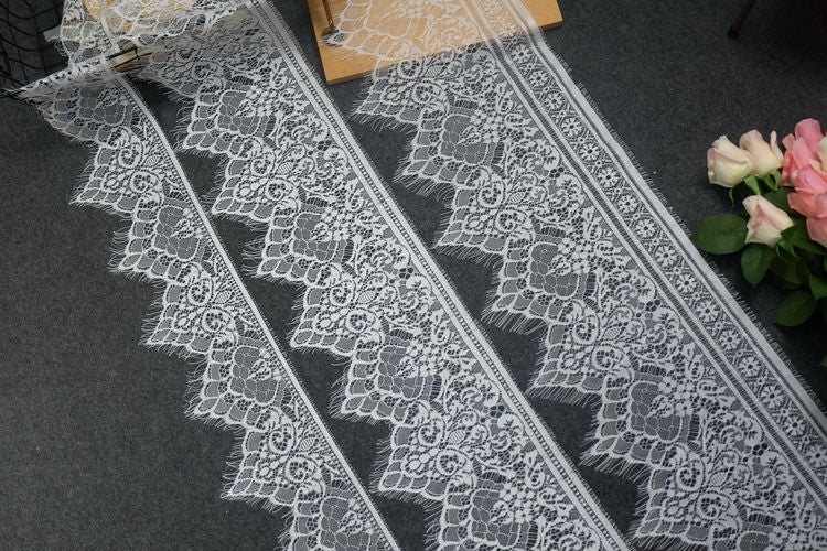 French Lace Trim Width 13-27 cm LT0071-Lace Fabric Shop