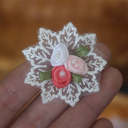 J#White 4 cm 1 Flower