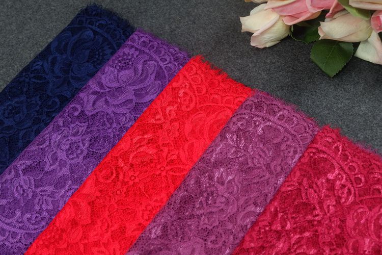Shiny Lace Trim Fabric Width 30-32 cm CL0070-Lace Fabric Shop