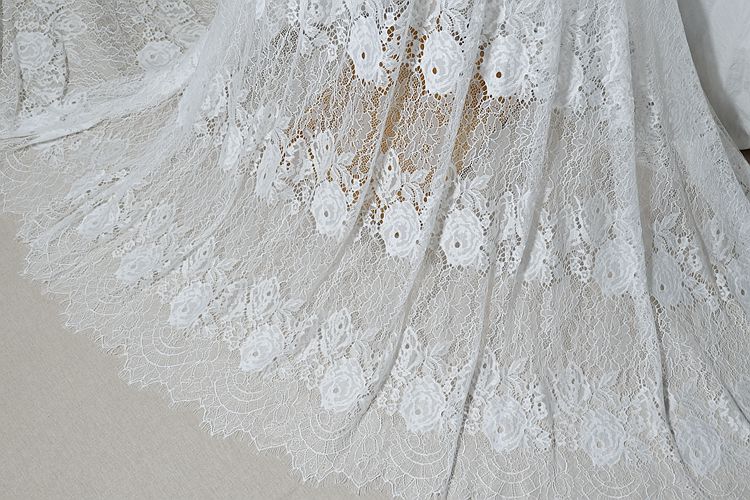 3D French Guipure Lace Width 150 cm GL0056-Lace Fabric Shop