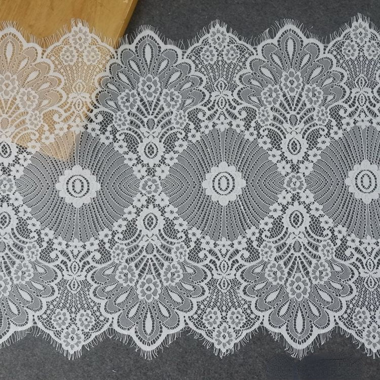Lace Trim Edge Fabric Width 32-46 cm LT0251-Lace Fabric Shop