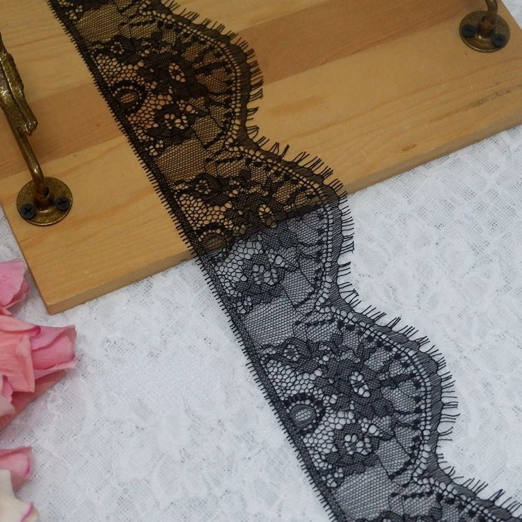 Eyelash Lace Trim Width 8-12 cm LT0059-Lace Fabric Shop