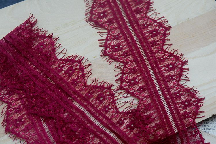 Eyelash Color Lace Trim Width 10 cm CL0008-Lace Fabric Shop