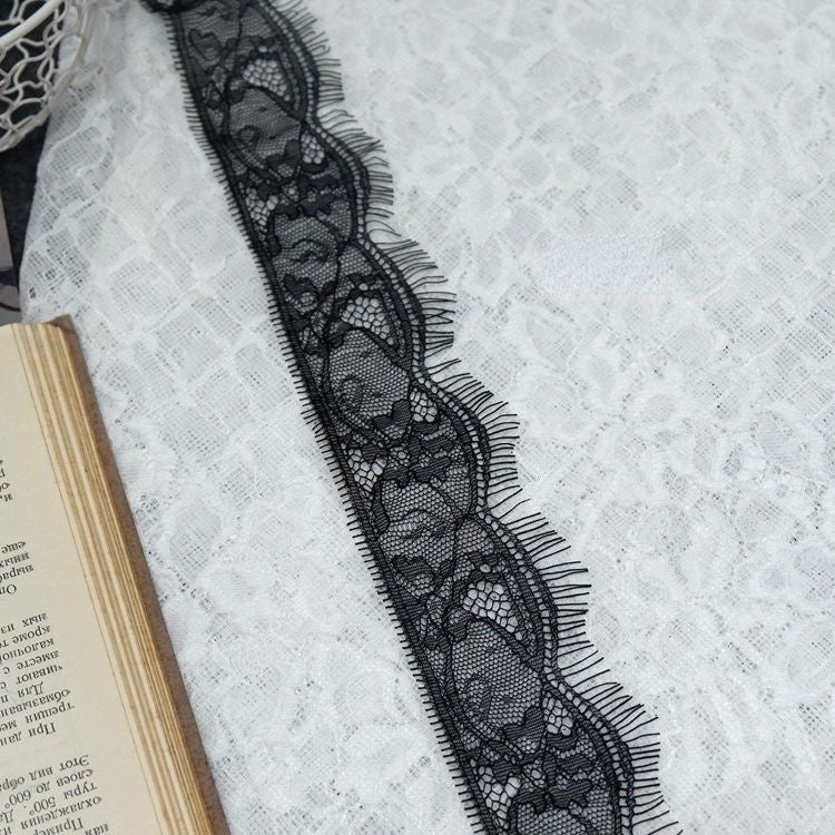 Chantilly Lace Trim Width 4-14 cm LT0060-Lace Fabric Shop