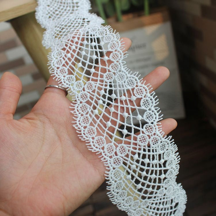 Wedding Dress Geometric Lace Trim Width 6 cm LT0342-Lace Fabric Shop