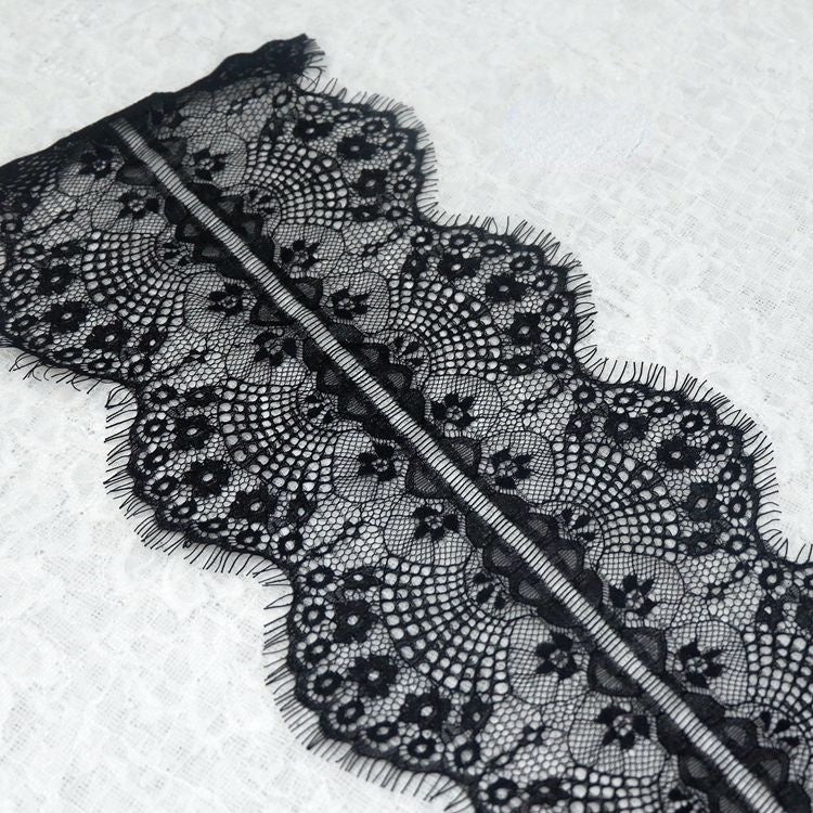Chantilly Lace Trim Width 10-20 cm LT0055-Lace Fabric Shop