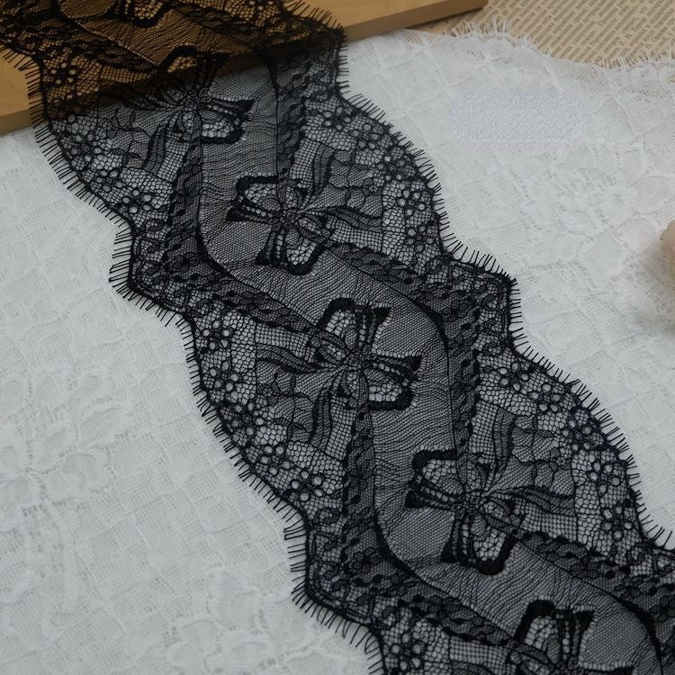 Chantilly Lace Trim Width 15 cm LT0035-Lace Fabric Shop