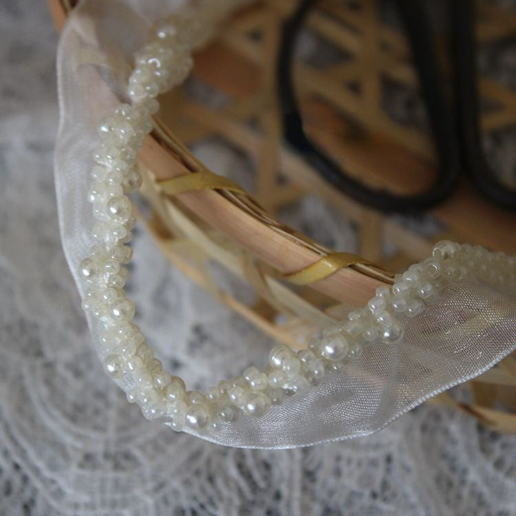 Colorful Beaded Lace Trim Mesh Belt BT0103-Lace Fabric Shop